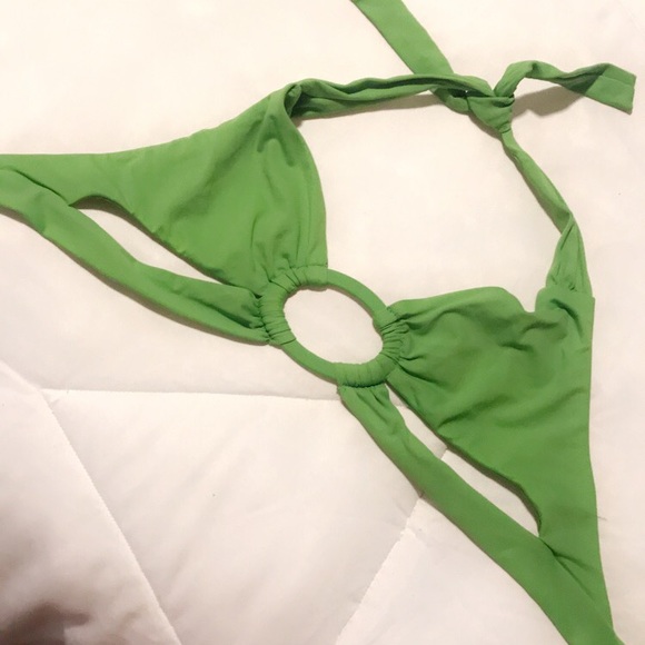 Lime Green Bikini Top - Picture 2 of 5